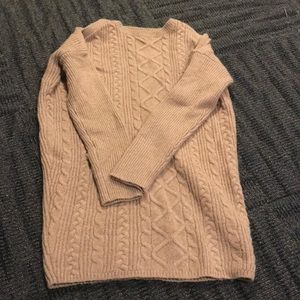 Express cold shoulder sweater dress